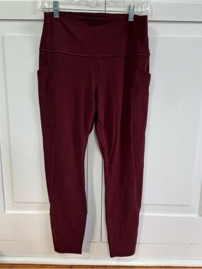Lululemon Align Red Merlot High-Rise Leggings w/ Pockets NEW 25 inch inseam